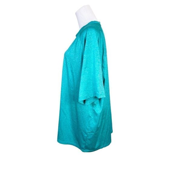 George Aqua Short Sleeve Blue Activewear Top Shirt sz XXLARGE - Picture 2 of 8